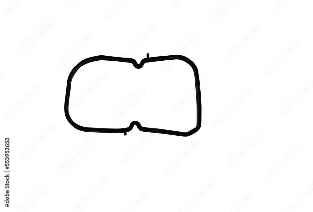 New gear rubber seal on white background New gear rubber seal on white background