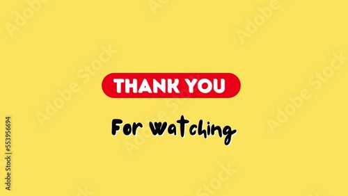 thank you for watching video for youtube outro