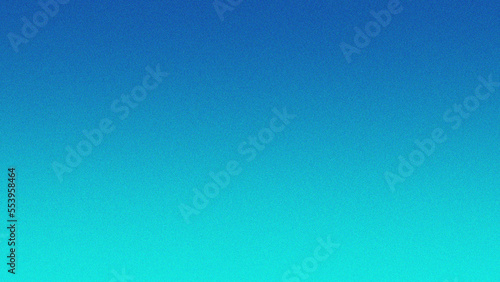 Cerulean blue mint gradient noisy grain background texture.