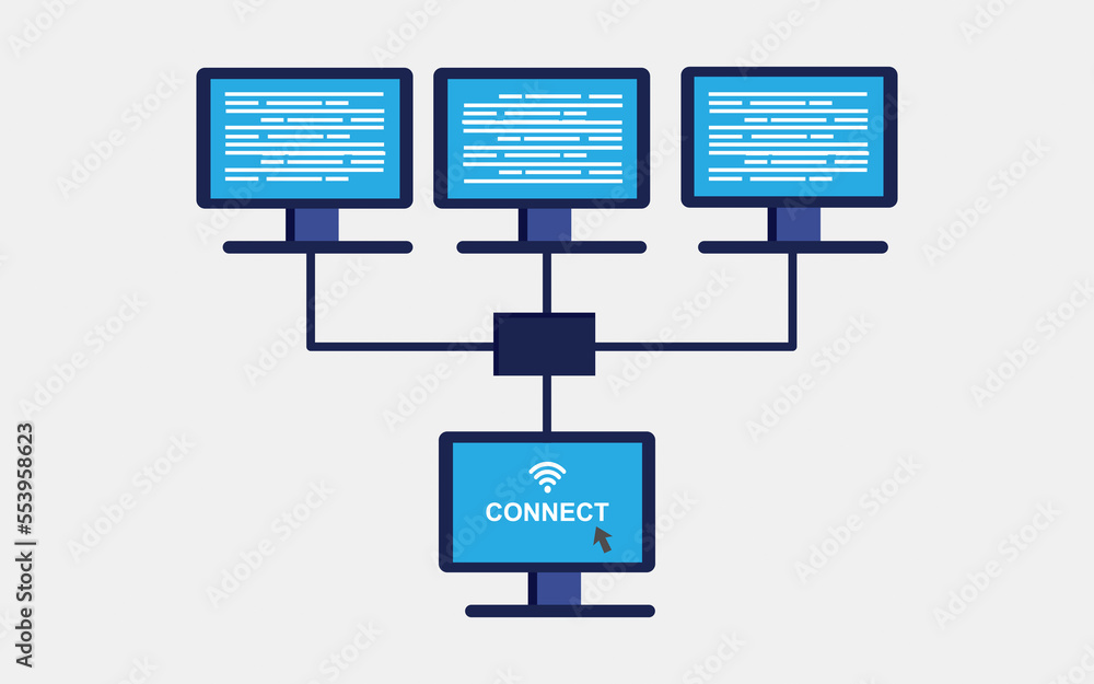 computer connect network communicating data each other computer connect network communicating data each other