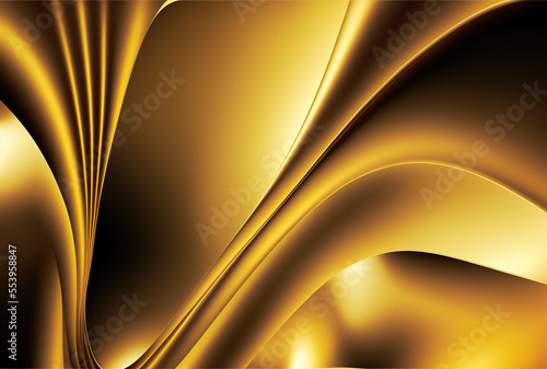 For a banner or business card, use a gold abstract backdrop. Generative AI