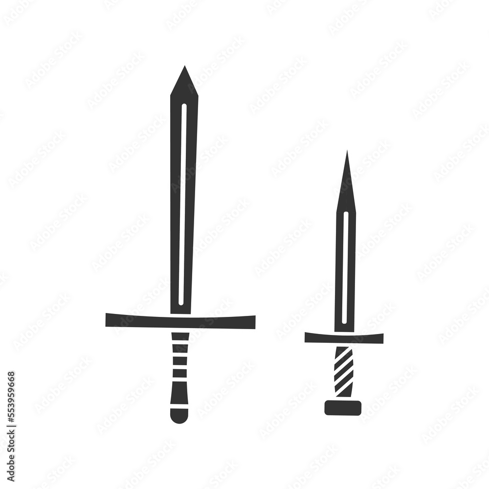 Sword icon. Dagger arms background vector ilustration. Sword icon. Dagger arms background vector ilustration.