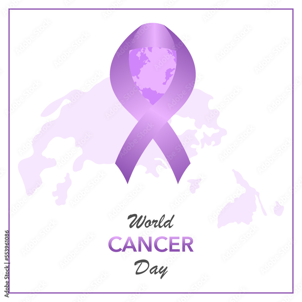 Purple Gradient world cancer day banner
Purple Gradient world cancer day banner