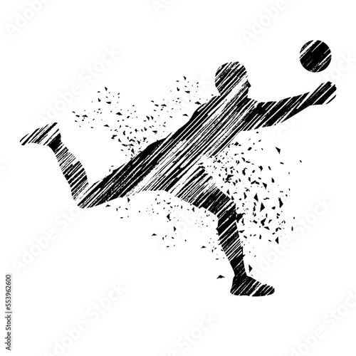 Volleyball sport graphic for use as a template for flyer or for use in web design.