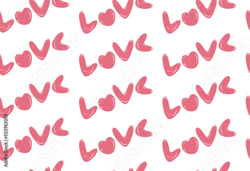 Valentine's day pattern. Seamless patterns with decorative hearts. Love. Romantic patterns for wedding invitations, greeting cards, print, gift wrap, card. Hearts. Vector illustration