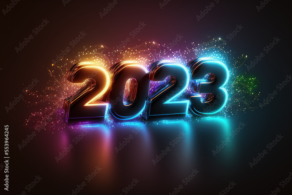 2023 text ,Happy new year festival banner 2023 text ,Happy new year festival banner
