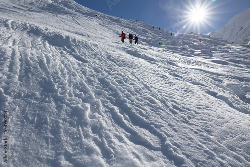 descending the pass