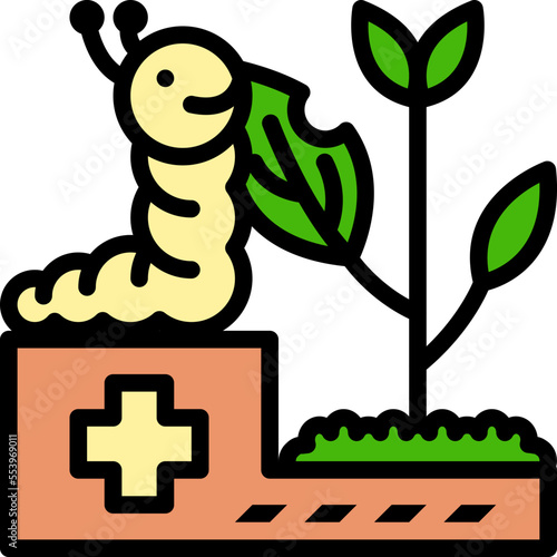 ecosystem flat line style icon
