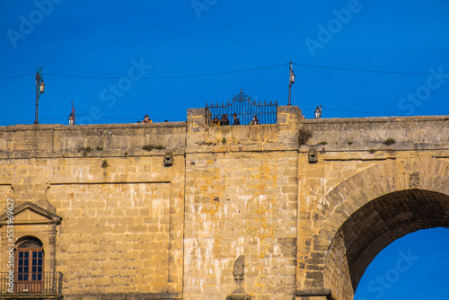 Obraz na płótnie New Bridge (Spanish: Puente Nuevo) from 18th century in Ronda, southern Andalusia, Spain