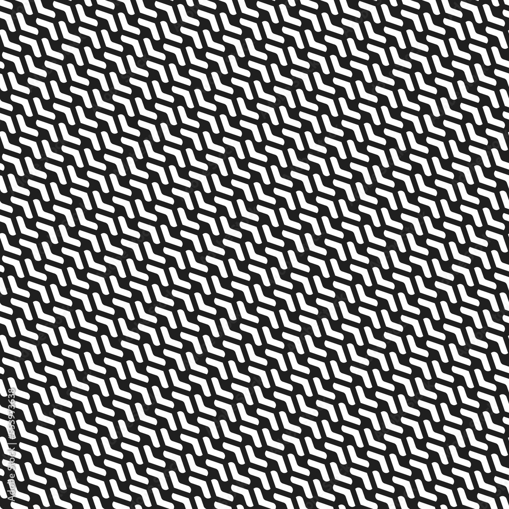 Geometric vector pattern with diagonal black and white arrows. Geometric modern ornament. Seamless abstract background Geometric vector pattern with diagonal black and white arrows. Geometric modern ornament. Seamless abstract background