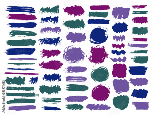 Oil dry daub mega batch. Isolated inkblot streak trendy elements. Smudge splash sale label background collection. Brush stroke watercolor splashes design.