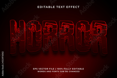Horror Halloween editable text effect
