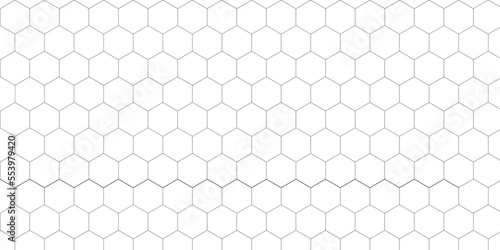 Abstract background with seamless geometric pattern . Geometry pattern hexagon. Hexagonal netting. Honeycomb background. Abstract vector background. 3D abstraction of nanotechnology and science .	
