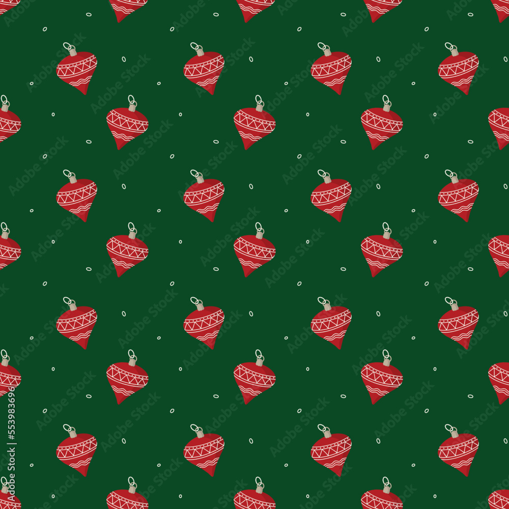 Red and green Christmas seamless pattern background for gift wrapping paper Red and green Christmas seamless pattern background for gift wrapping paper
