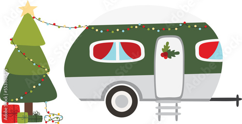 Christmas Camper, Camper van, Camping