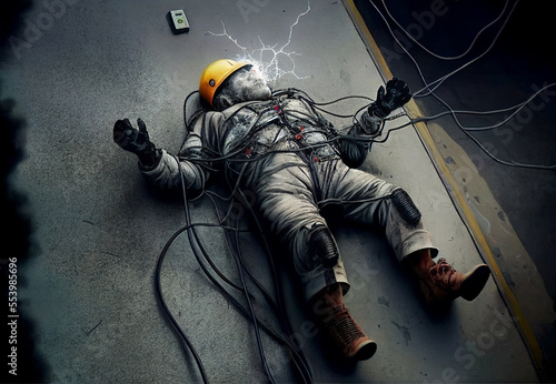 Man in uniform was electrocuted. Electrician what did wrong.