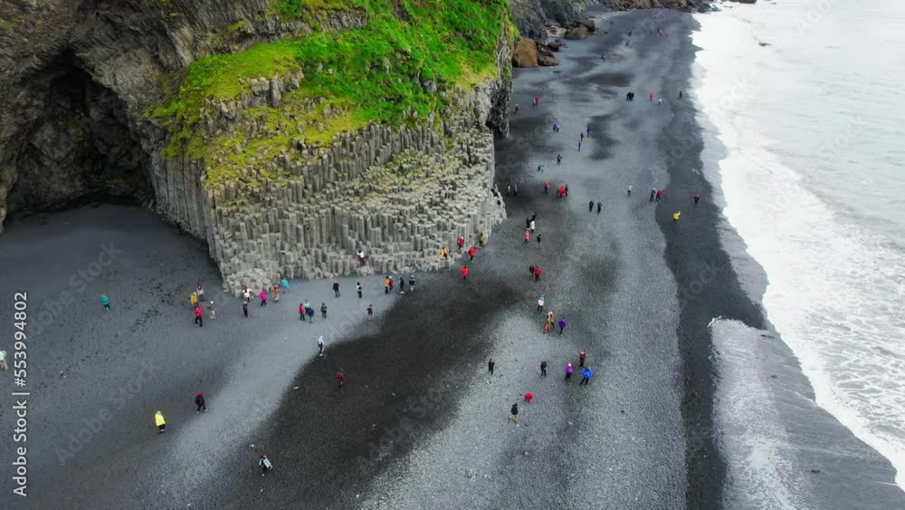 Reynisfjara Black Sand Beach Vik comes with scenic basalt columns and ...