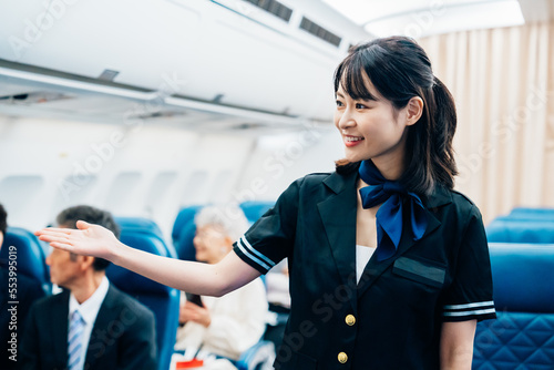 Konstfotografi 機内で働くキャビンアテンダント