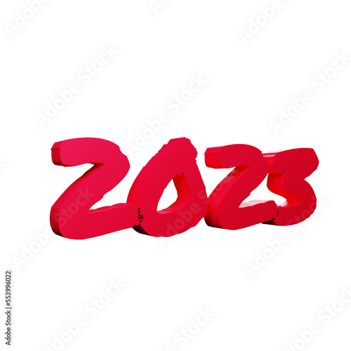 2023_red 3D icon