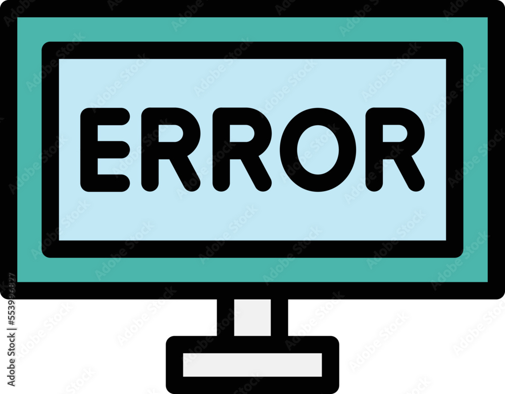 Error Vector Icon Design Illustration Error Vector Icon Design Illustration