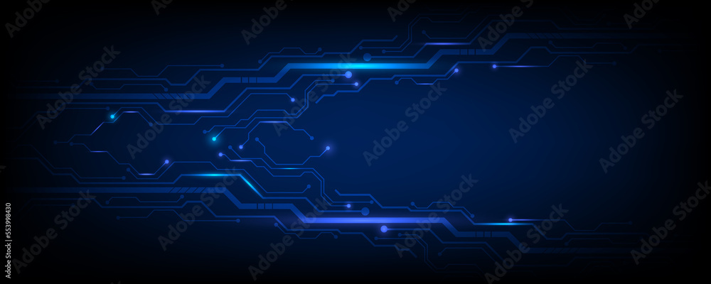 Obraz premium High-tech digital technology network circuit board concept background image