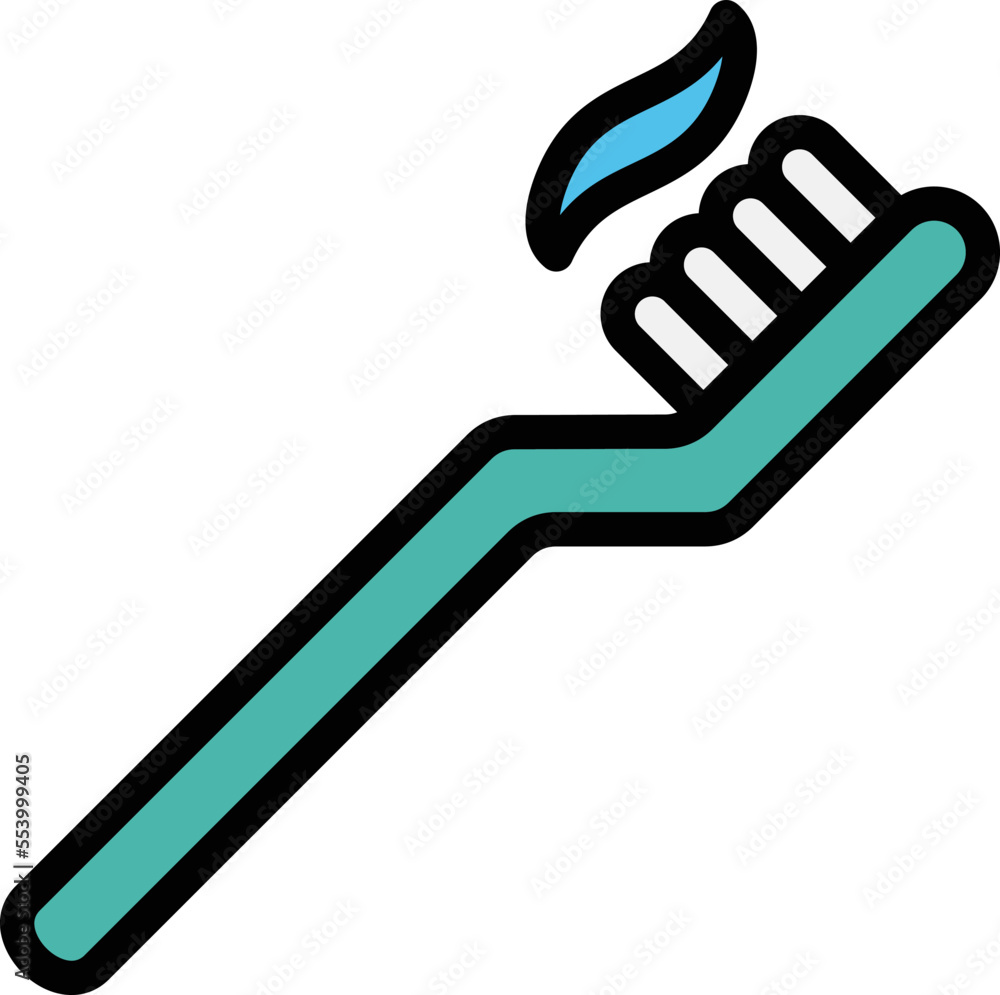 Toothbrush Vector Icon Design Illustration Toothbrush Vector Icon Design Illustration