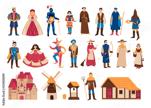 Medieval Village Kingdom Set