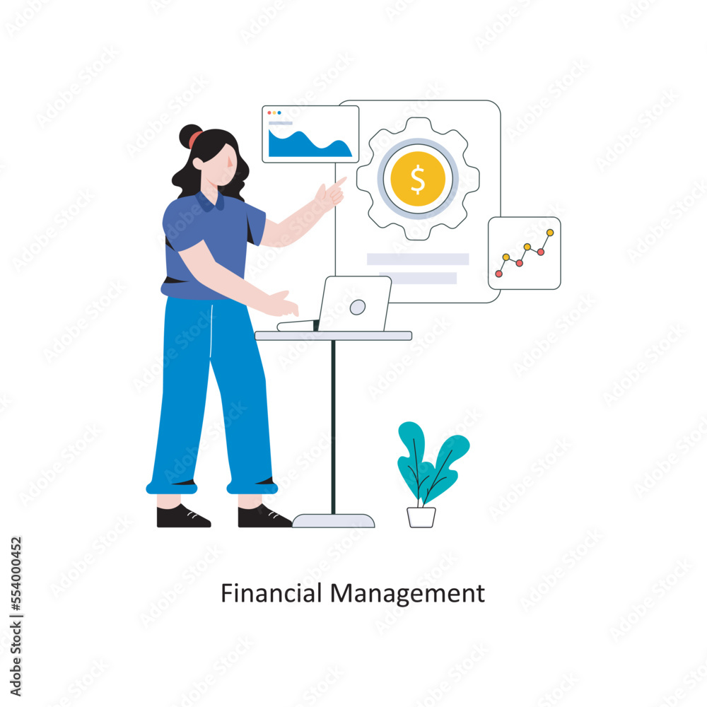 Financial management Flat Style Design Vector illustration. Stock illustration Financial management Flat Style Design Vector illustration. Stock illustration