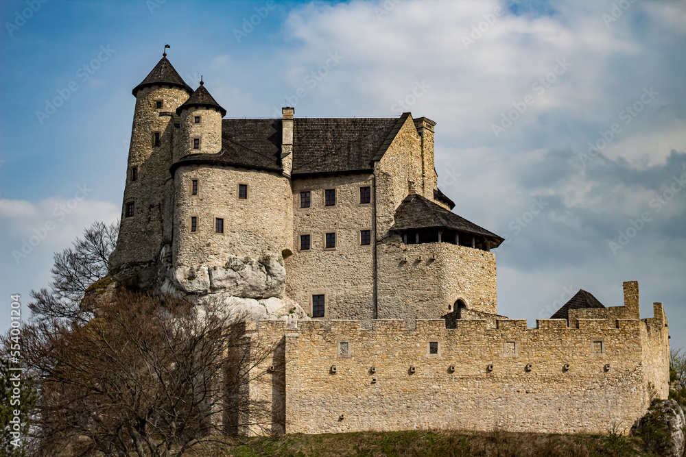 medieval castle in Bobolice, Poland