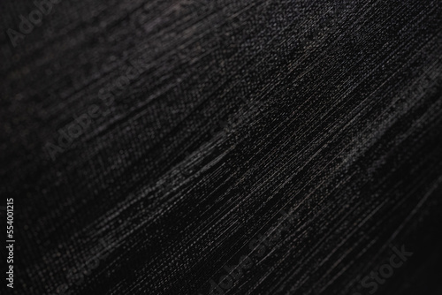 Black abstract paint with a brush And textures of water color oil colour drawing lines on canvas background