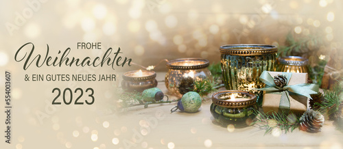 Weihnachtskarte - Frohe Wei...