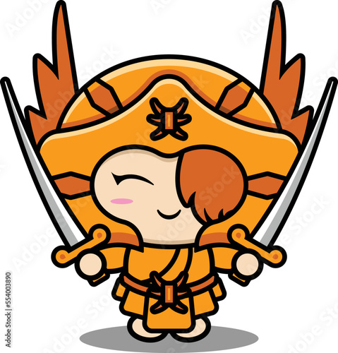cute Valkyrie sword in hand