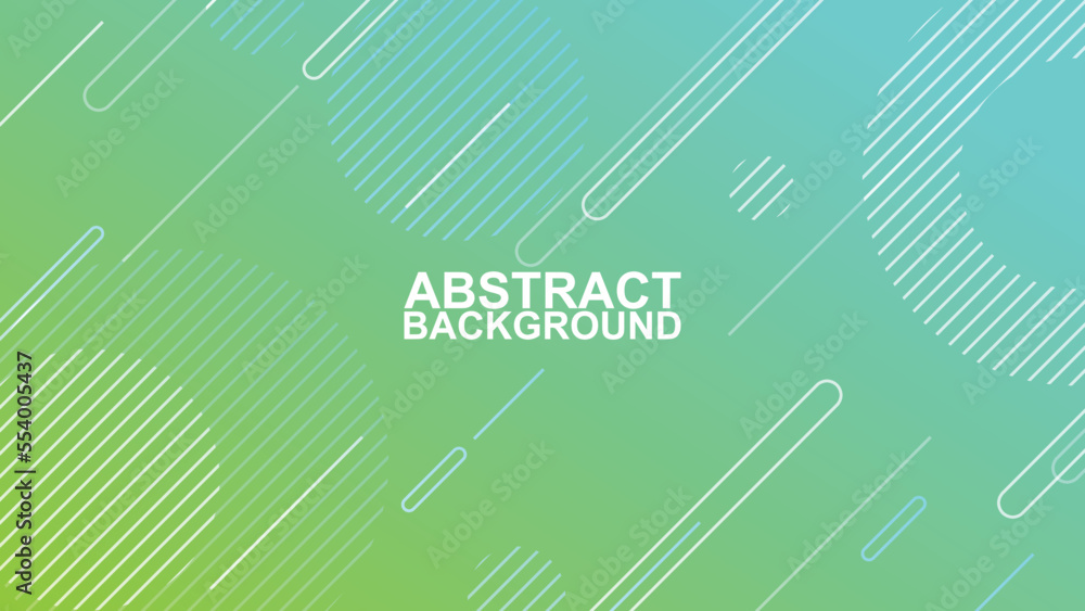 Obraz premium green and blue light gradient color abstract geometric line and circle shape modern futuristic background vector EPS10