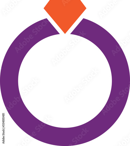 Wedding ring Vector Icon Design Illustration