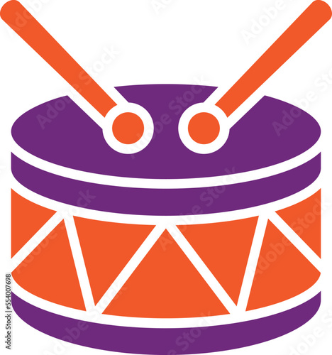 Drum Vector Icon Design Illustration