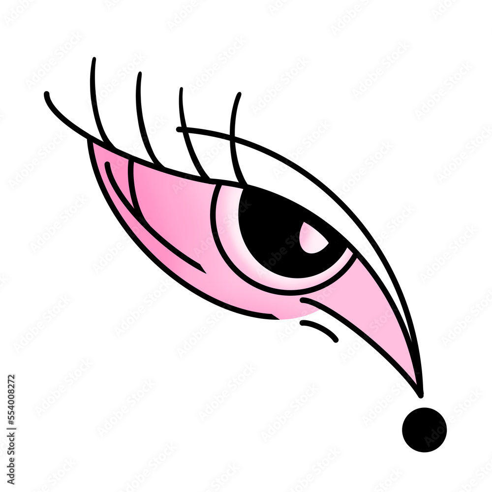 Obraz premium Pink Hawk Eye
