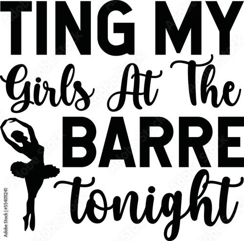 Ting my girls at the barre tonight