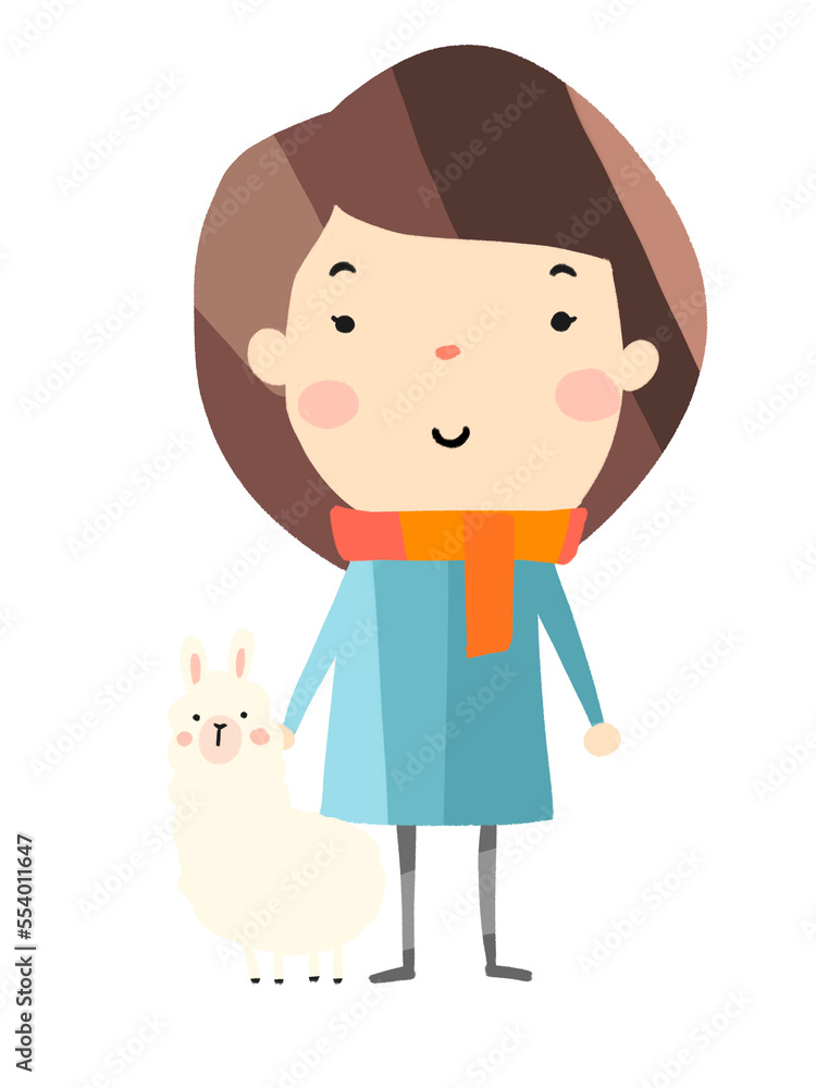 Cartoon characters, men and women dress up for Christmas. Cartoon characters, men and women dress up for Christmas.