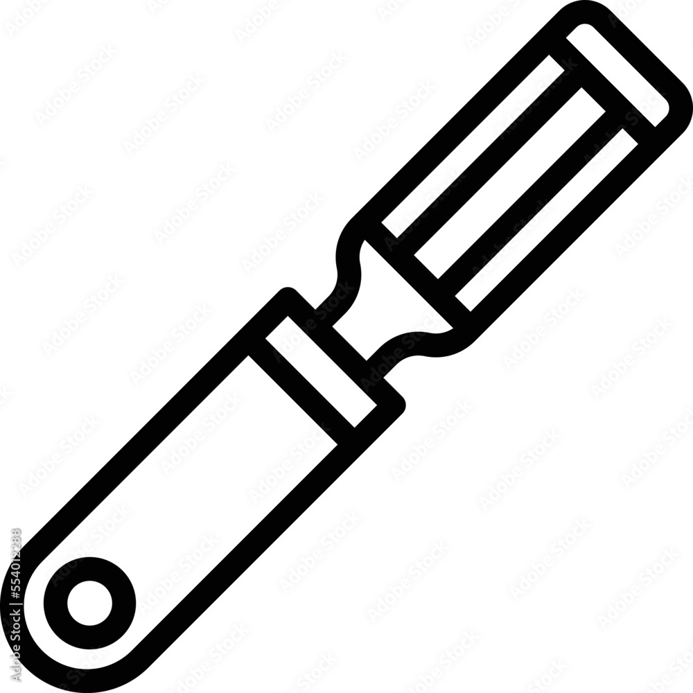 Chisel Vector Icon Design Illustration Chisel Vector Icon Design Illustration