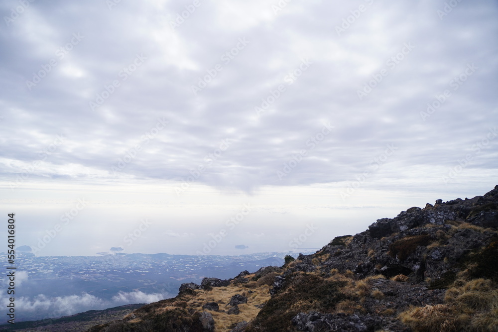 제주도 한라산 백록담 제주도 한라산 백록담