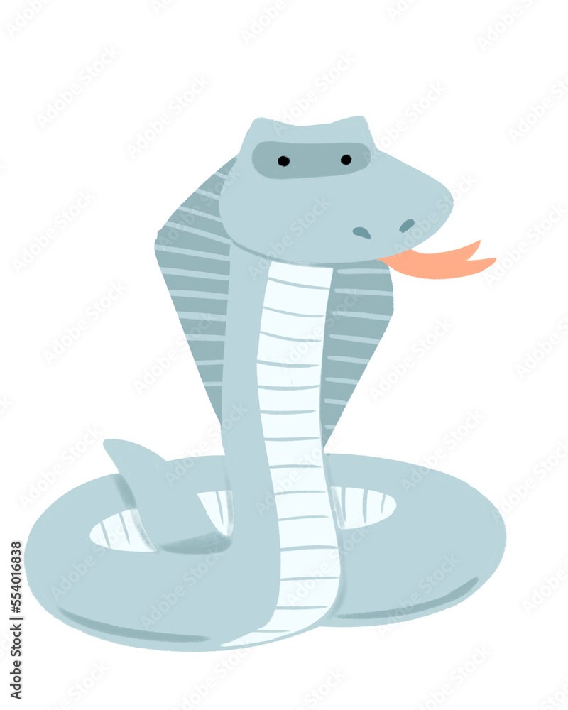 Fototapeta premium Big and small animals, bright colors, pastel colors