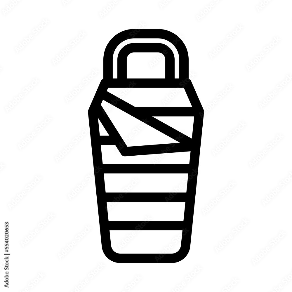 sleeping bag line icon illustration vector graphic sleeping bag line icon illustration vector graphic