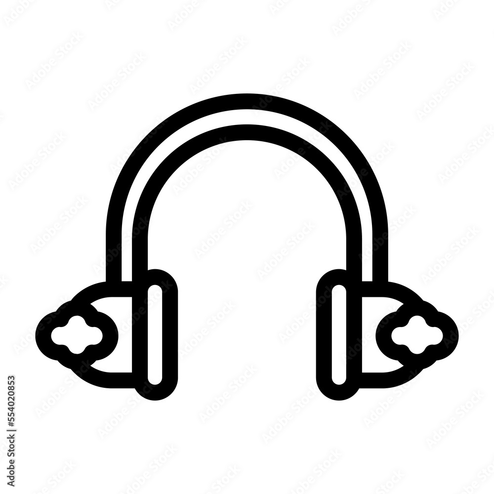 earmuff line icon illustration vector graphic earmuff line icon illustration vector graphic