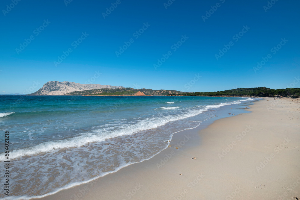 Beautiful white sandy beach at San Teodoro Sardinia