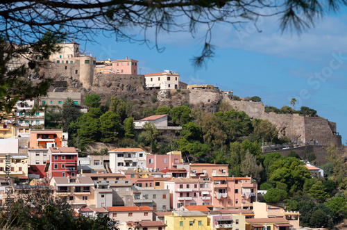 Castelsardo, Sardinia, Italy beautiful town on top of a hill. © anjokan