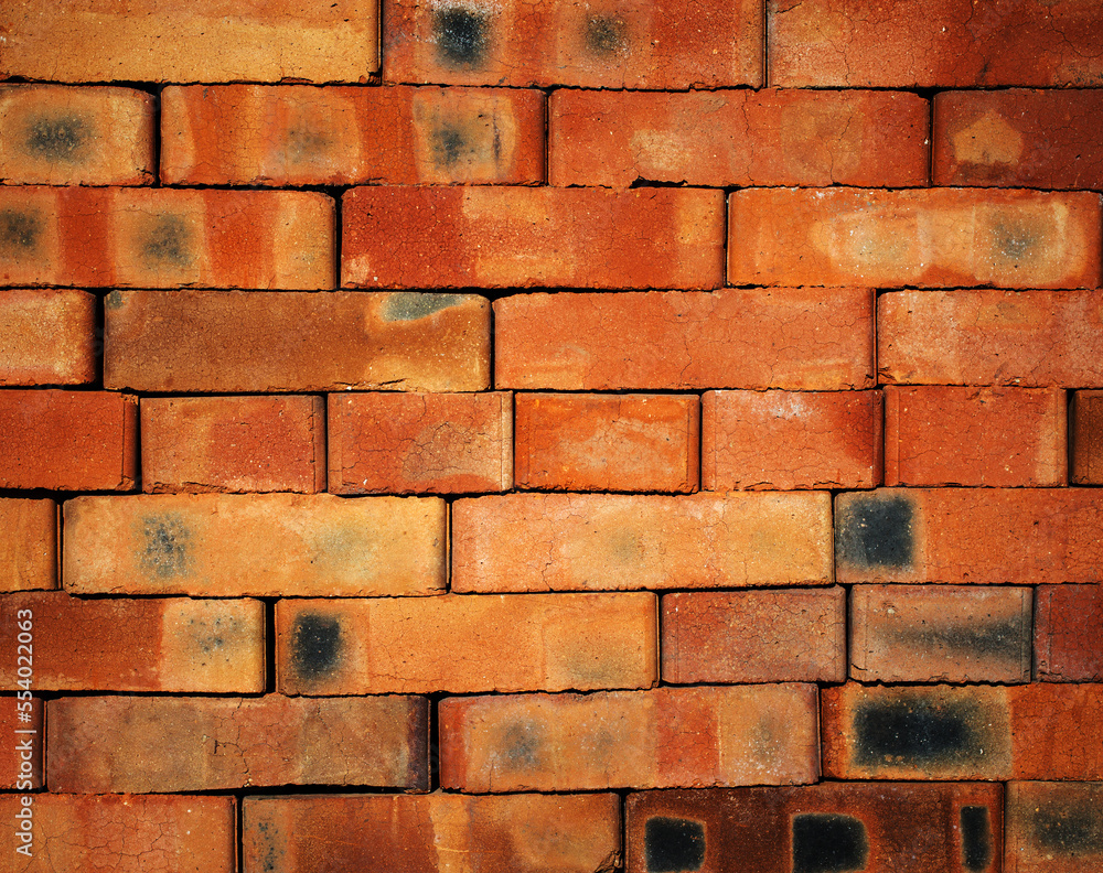 Fototapeta premium old red clay brick