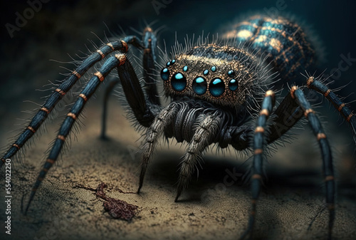 terrifying spider picture. Generative AI