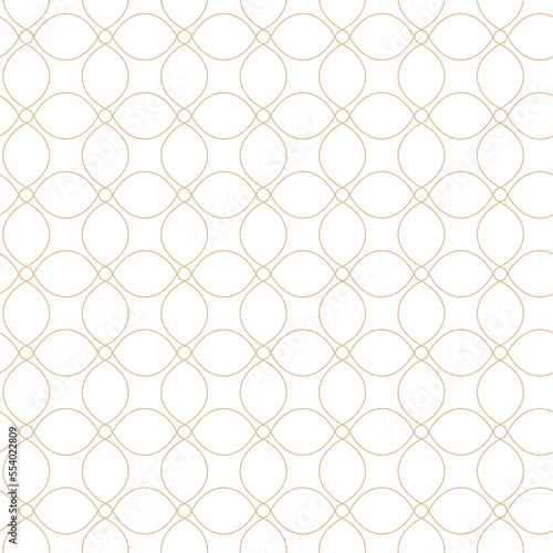 Geometric linear pattern  golden lines on a white background  interesting rounded lines and patterns