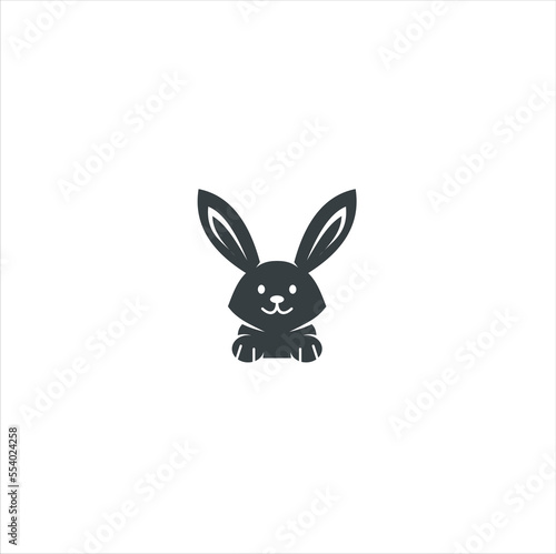 Vector rabbit logo on the white background, inspiration symbol rabbit.  © satrio