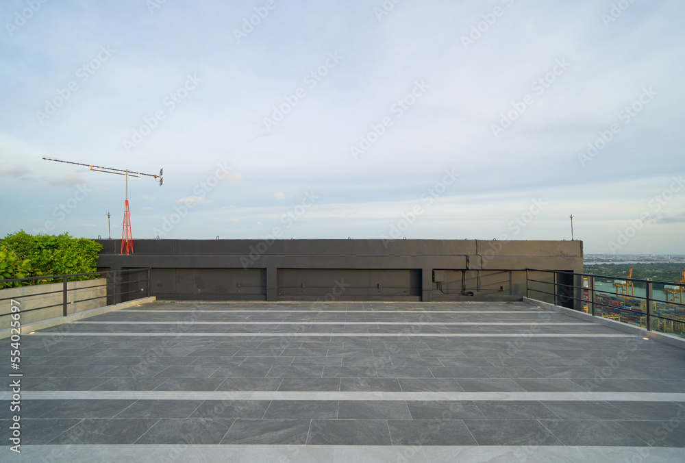 Sky garden on private rooftop of condominium or hotel, high rise ... - High Rise Condos With Rooftop Gardens For Rent